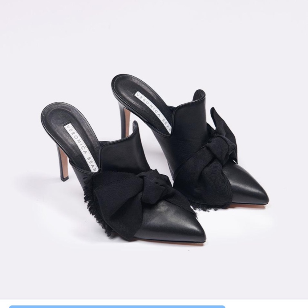 Veronica Beard Penn Mule with bow